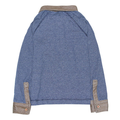 Mini Stripe Raglan Polo Shirt