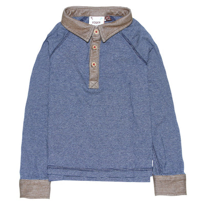Mini Stripe Raglan Polo Shirt