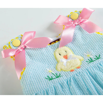 Blue and Pink Pastel Chicks Easter Dress