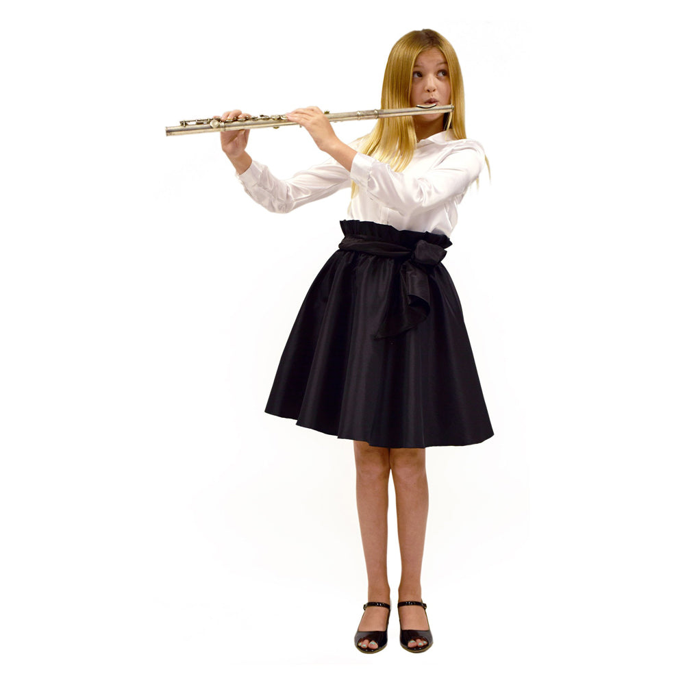 Black Paper Bag Skirt