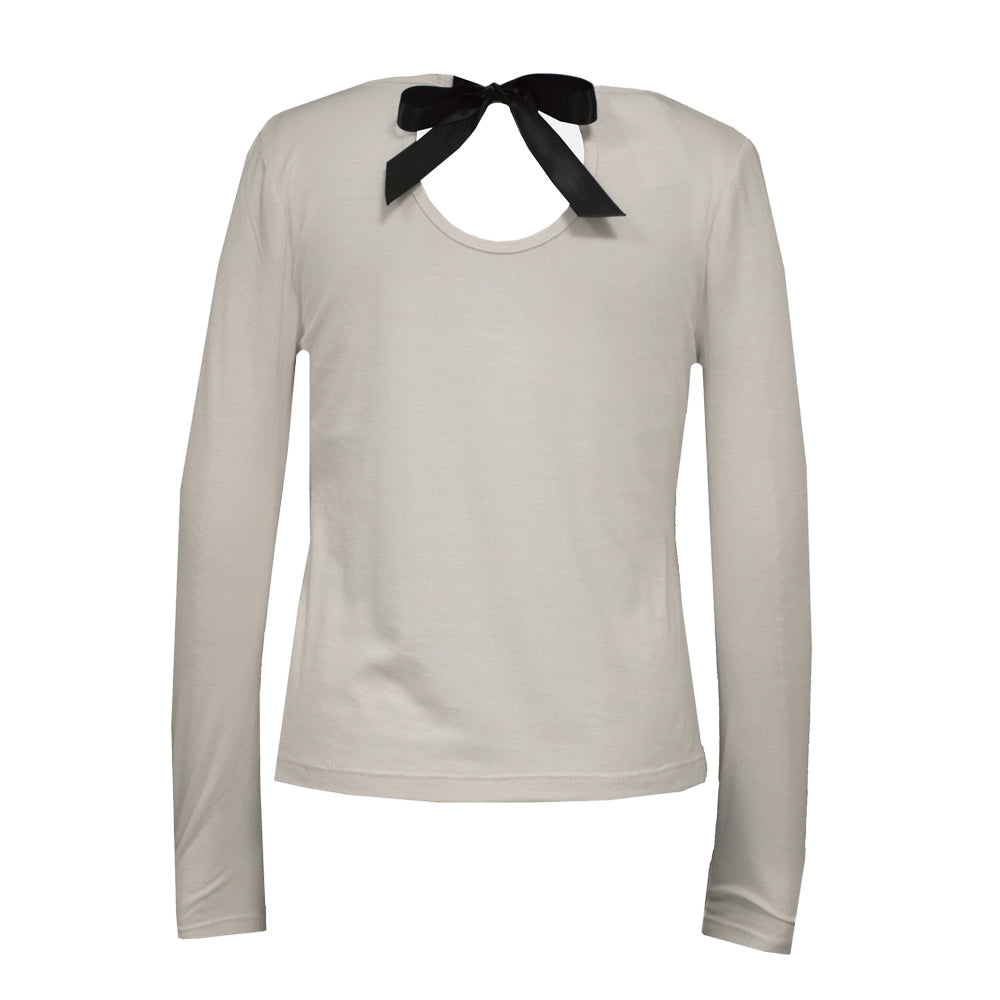 White Bow Back Shirt