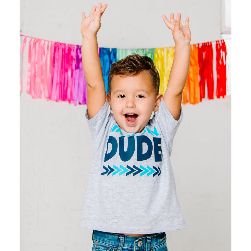 Birthday Dude Gray Short Sleeve Shirt