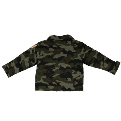 2-Patch Green Camouflage Jacket