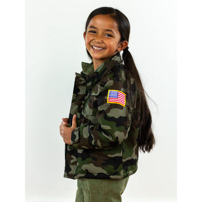 2-Patch Green Camouflage Jacket