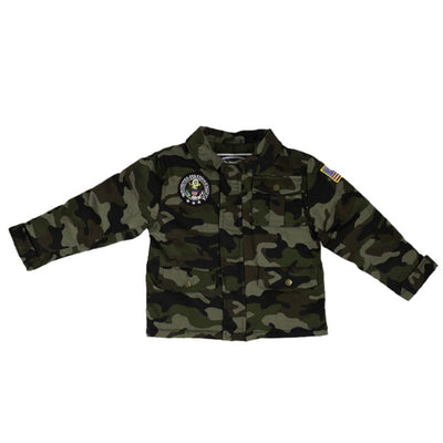 2-Patch Green Camouflage Jacket
