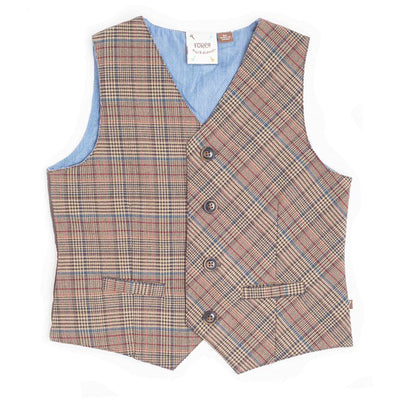 Boys Gentlemen Plaid Vest