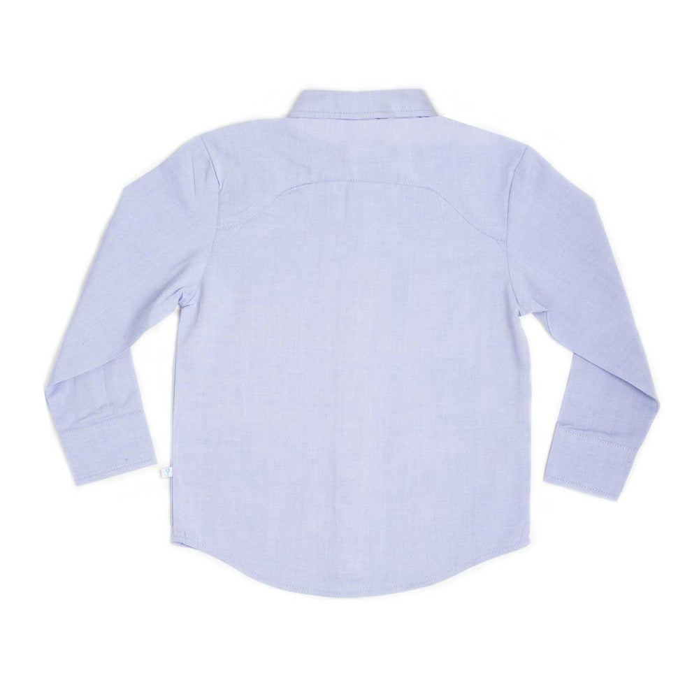 Boys Long Sleeve Blue Shirt