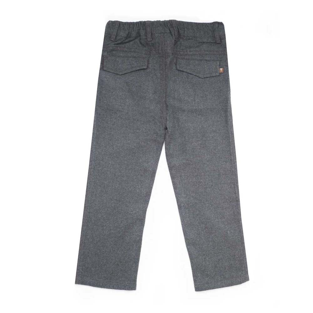 Boys Charcoal Brush Flannel Pant