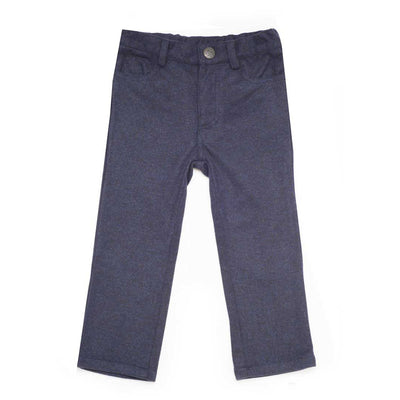 Boys Navy Knit Pants