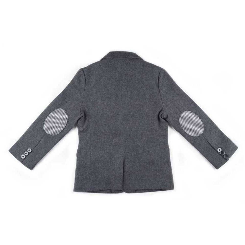 Boys Charcoal Brush Flannel Blazer