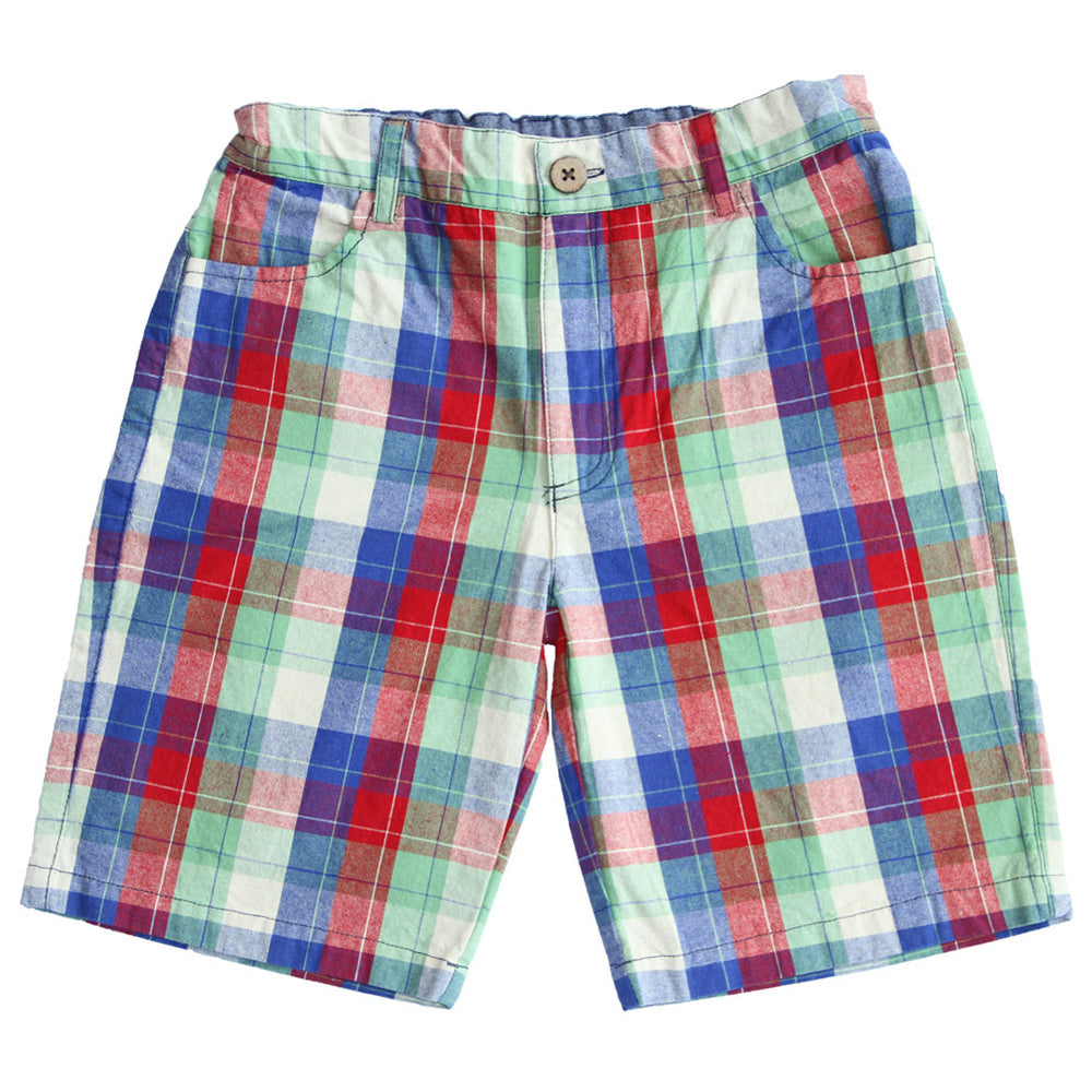Boys Augusta Plaid Shorts