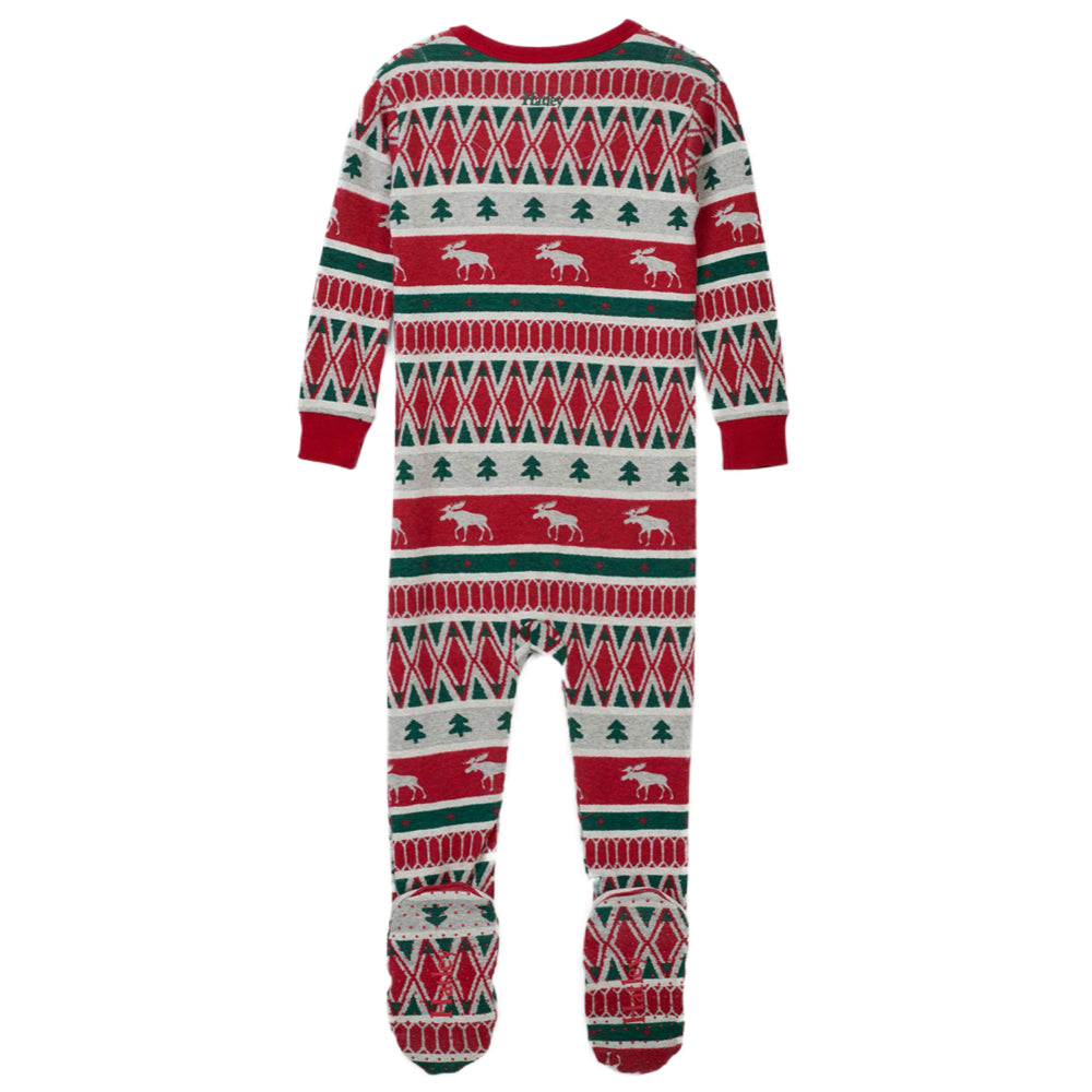 Festive Dinos ORGANIC Cotton Footed Coverall Pajama