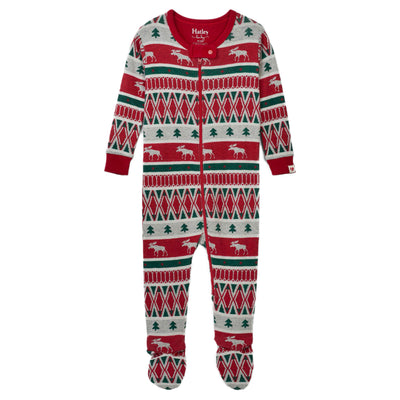 Festive Dinos ORGANIC Cotton Footed Coverall Pajama