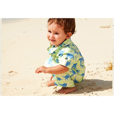 Dinosaur Silhouettes Short Baby Romper