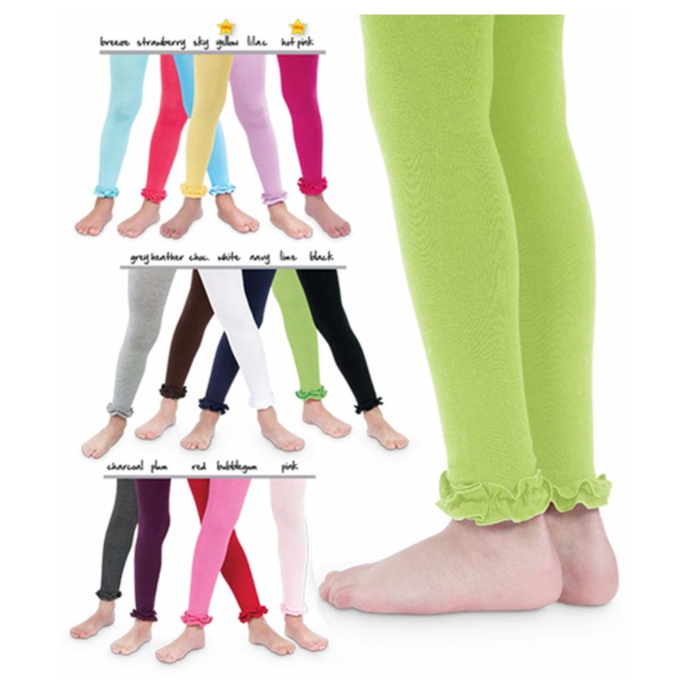 Baby Girls Pima Cotton Ruffle Footless Tights