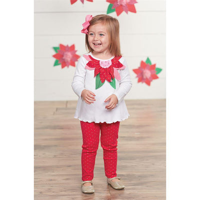 Poinsettia Tunic & Leggings Set
