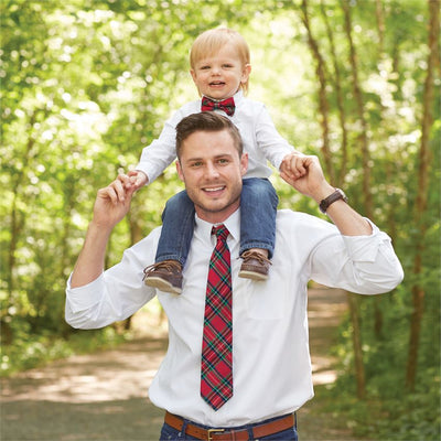Daddy & Me Tartan Neck and Bow Tie