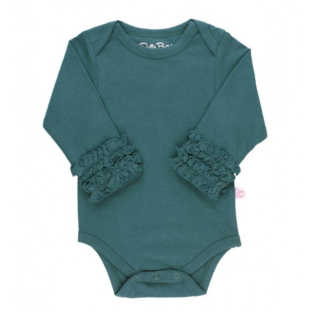 Twilight Ruffled Long Sleeve Layering Bodysuit