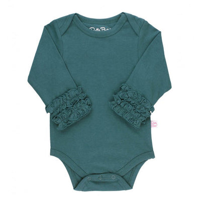 Twilight Ruffled Long Sleeve Layering Bodysuit