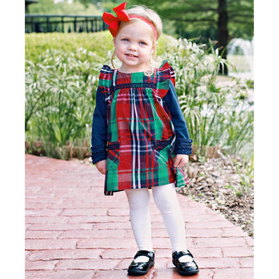 Kennedy Plaid Jumper Dress