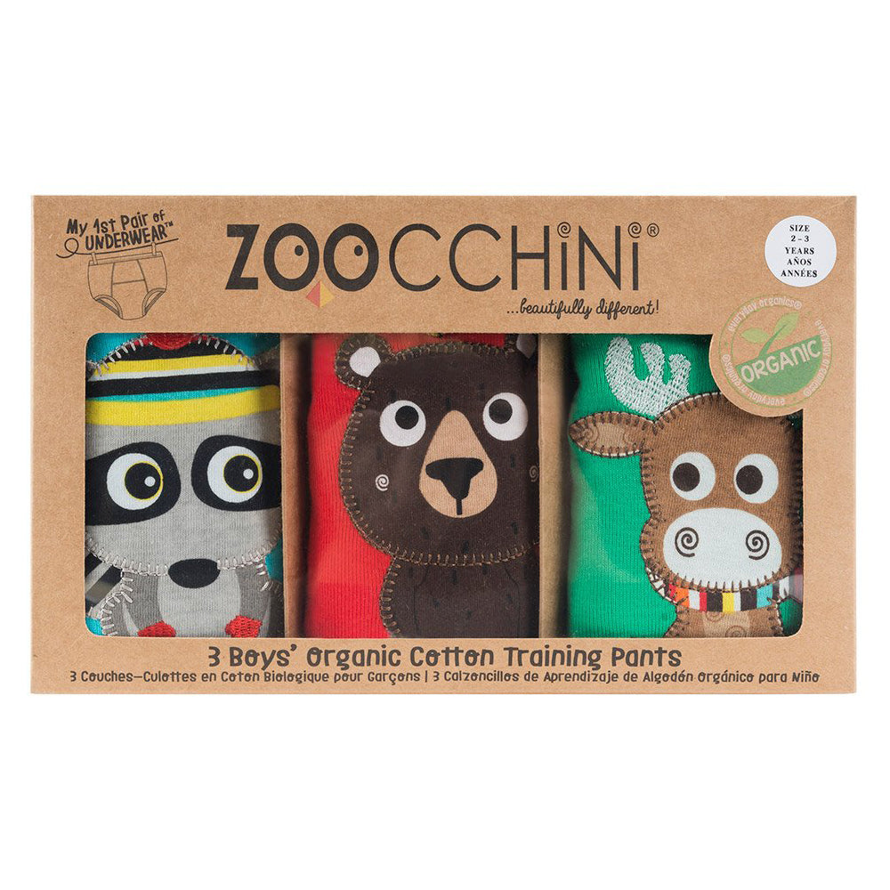 Forest Chums ORGANIC Boys Potty Training Pant 3 pc Set