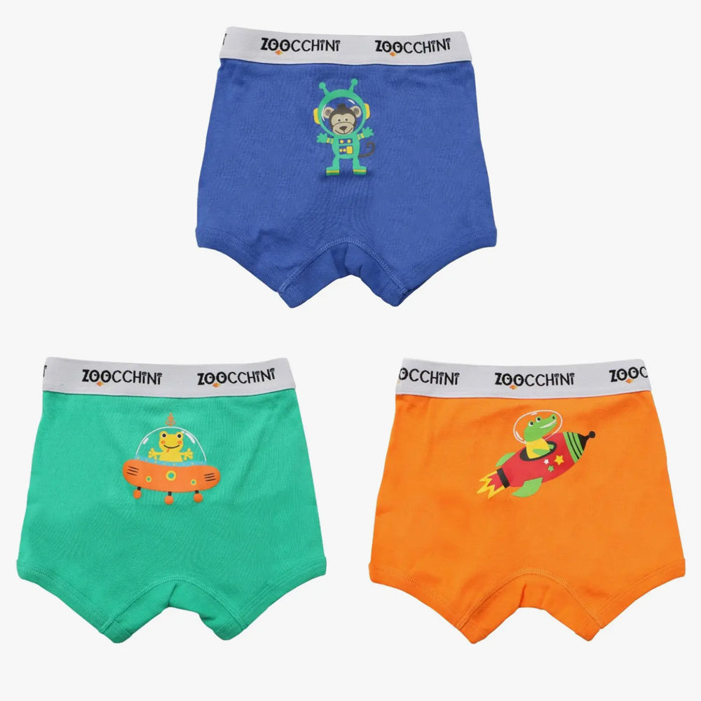 Boys Organic Boxers Space Force Set