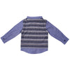 Multi Stripe Sweater Vest 2fer Shirt for Boys