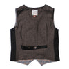 Nailhead Tweed and Plaid Reversible Vest for Boys