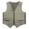 Nailhead Tweed and Plaid Reversible Vest for Boys