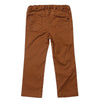 Brown Brushed Stretched Twill Pant for Boys
