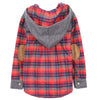 French Terry and Flannel Plaid Hoodie for Boys