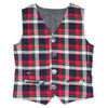 Herringbone and Ashton Plaid Reversible Vest for Boys