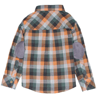 Pumpkin Spice Plaid Shirt for Boys