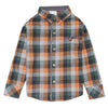 Pumpkin Spice Plaid Shirt for Boys