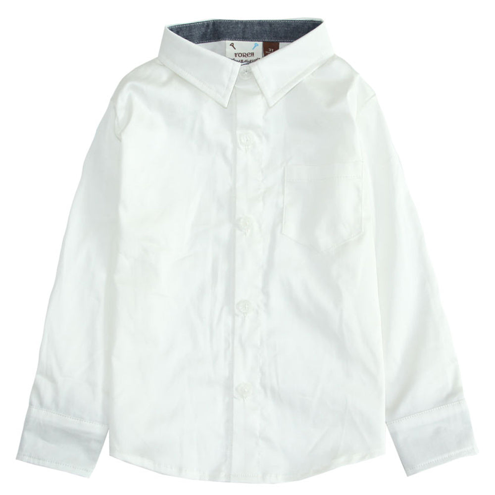 White Collared Shirt for Boys