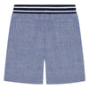 Boys Blue Suiting Jogger Short with Ribbed Waistband