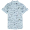 Boys Shark Short Sleeve Button Down Shirt