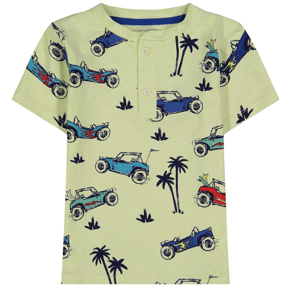 Boys Dune Buggy Henley Tee Shirt
