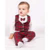 Baby Boys Red Tartan Suit Set