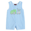 Blue Striped Bunny Train Romper