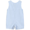 Light Blue Birthday Boy Applique Shortalls