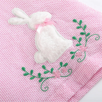 Pink Fuzzy Easter Bunny Swing Dress