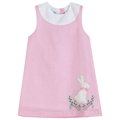 Pink Fuzzy Easter Bunny Swing Dress