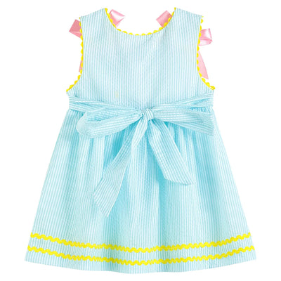 Blue and Pink Pastel Chicks Easter Dress