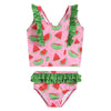 Watermelon Ruffle Tankini Swim Set