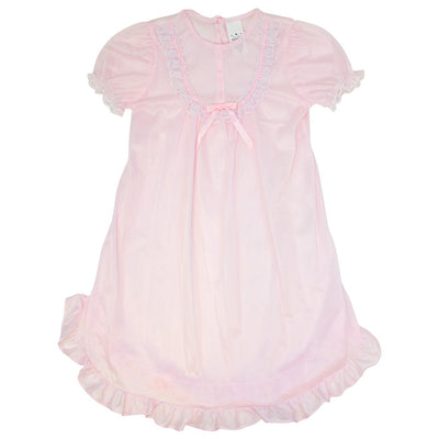 Pink Traditional Short Sleeve Night Gown