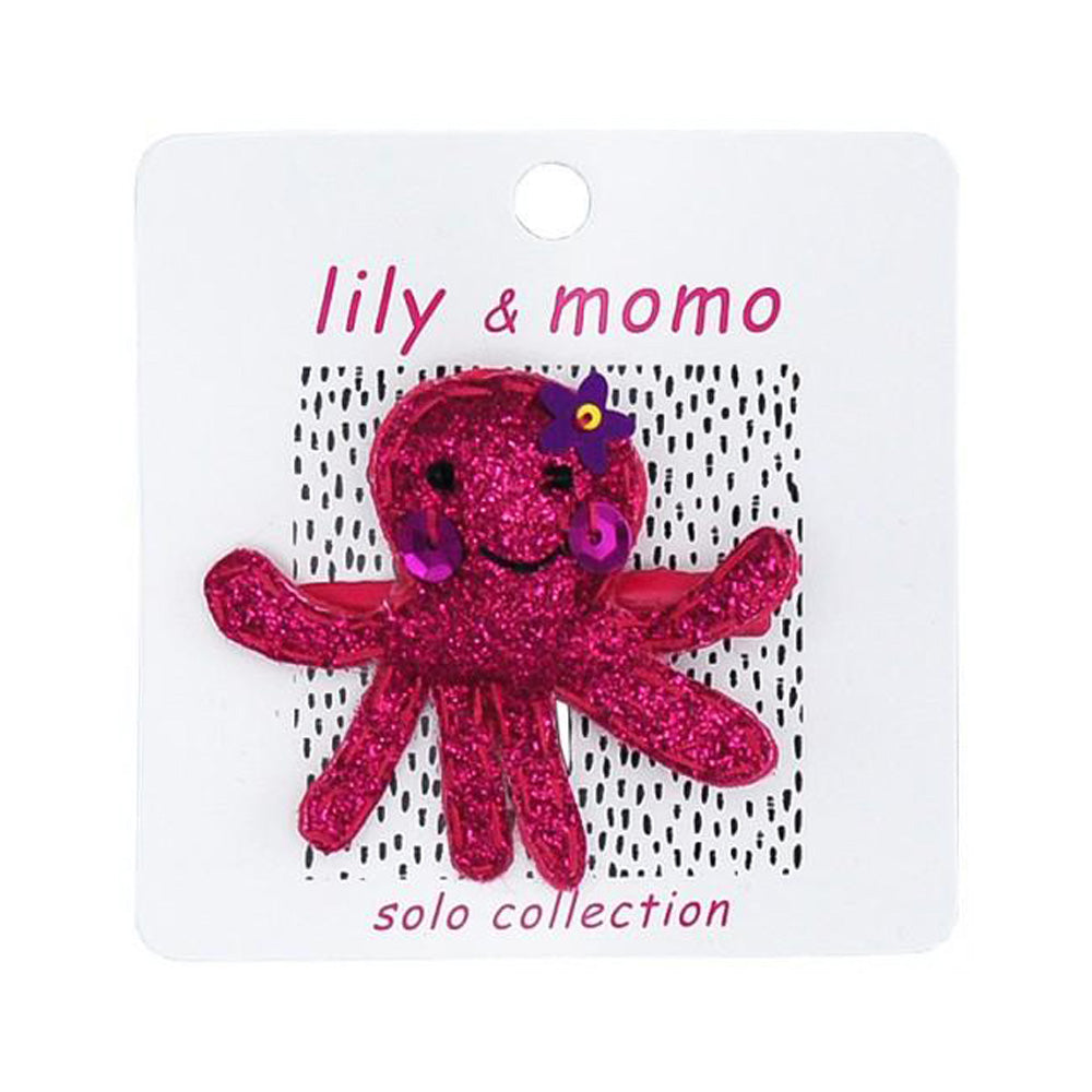 Pink Ollie Octopus Hair Clip