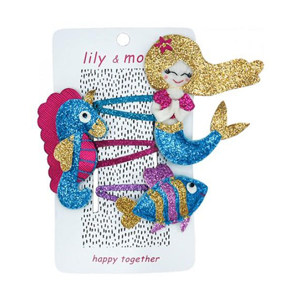 Splish Splash Mermaid Hair Clips Trio