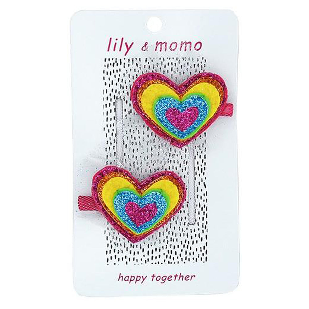 Sweet Hearts Hair Clips