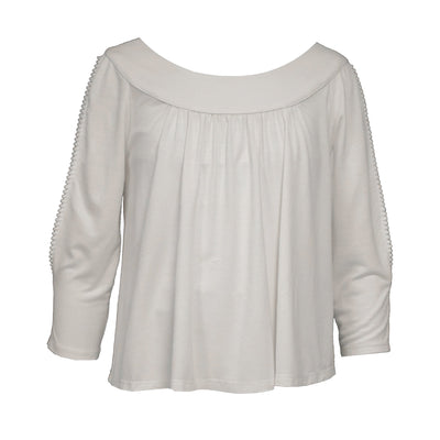 White Cold Shoulder Blouse